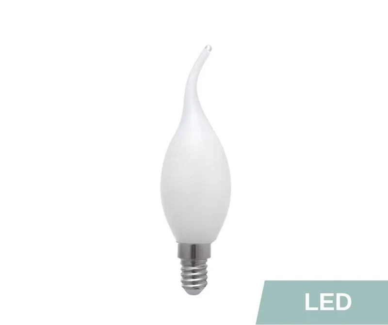 Ampoule flamme E14 LED 5,5W Coup de vent Blanc Chaud