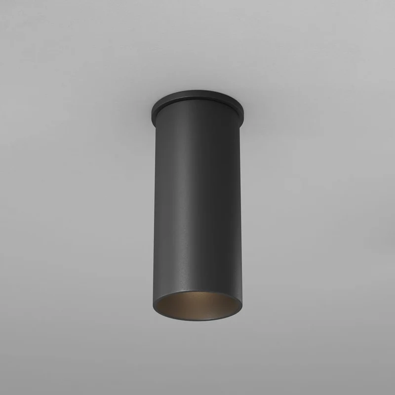 Spot aluminium noir Ø6cm moderne (2)