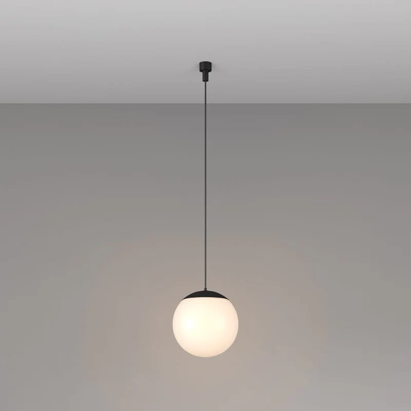Spot aluminum and plastic noir Ø15cm moderne