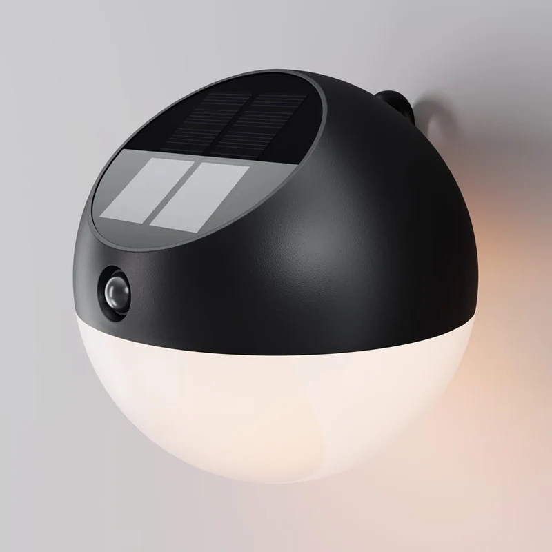 Lampe aluminium noir L14cm extérieur