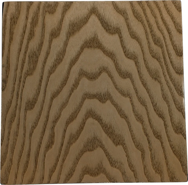 Luminaire rétroéclairé carré frêne pommelé 22 cm