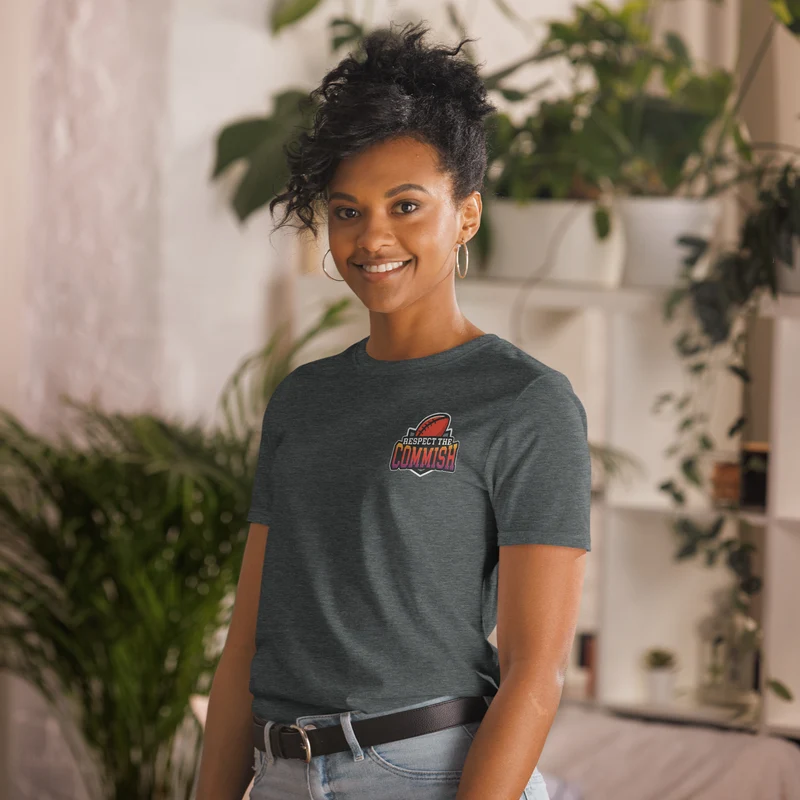 T-shirt unisexe à manches courtes « Respect The Commish » – Fantasy Football Draft pour le patron ultime de la ligue