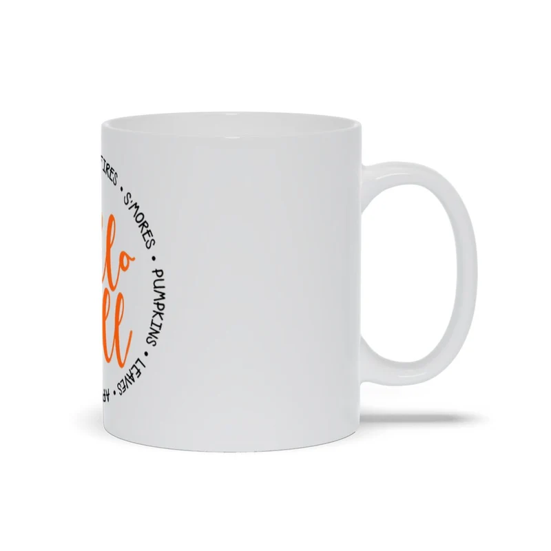 Tasse à café Hello Fall, tasse d'automne, tasse à café unique, tasse saisonnière, cadeau pour sœur, cadeau pour elle, tasse Hello Fall, meilleure, décoration d'automne