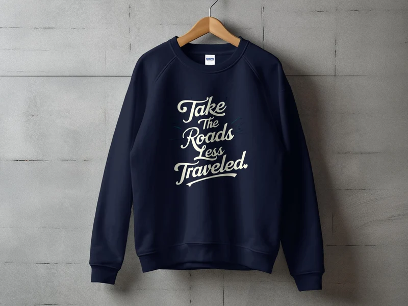 Prendre les routes les moins fréquentées T-Shirt Inspirational Journey Graphic Tee