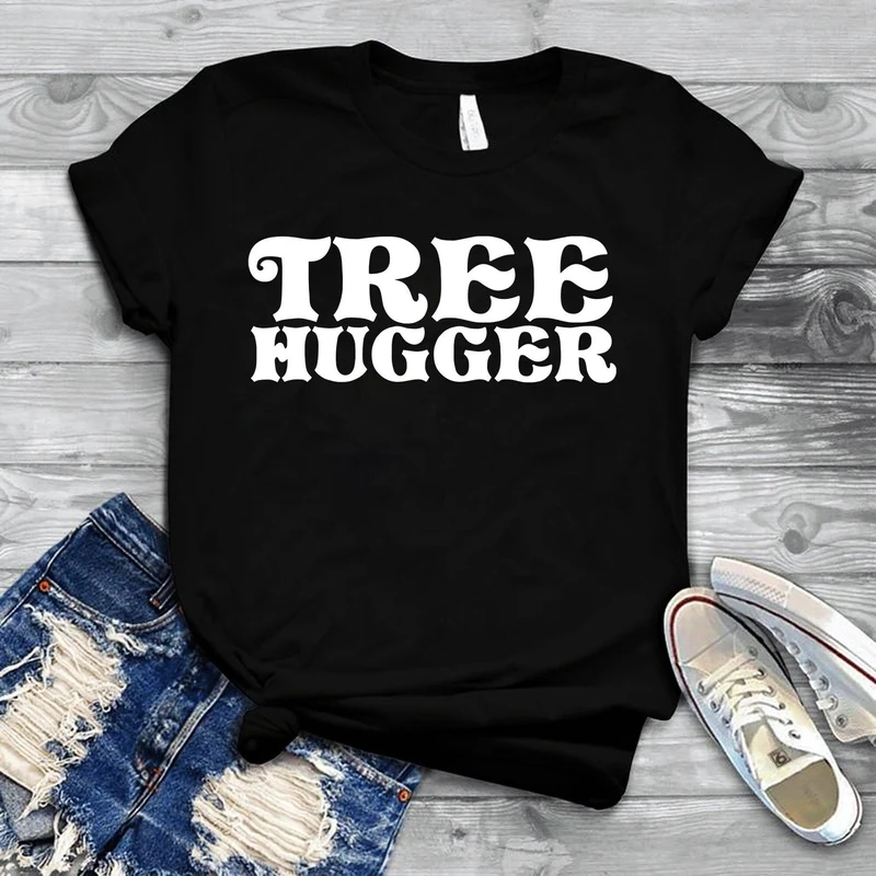 T-shirts Tree Hugger, Love The Earth, Mère Terre, Chemise de défense de l’environnement, T-shirt nature, Love The Earth, Chemise Boho, changement climatique