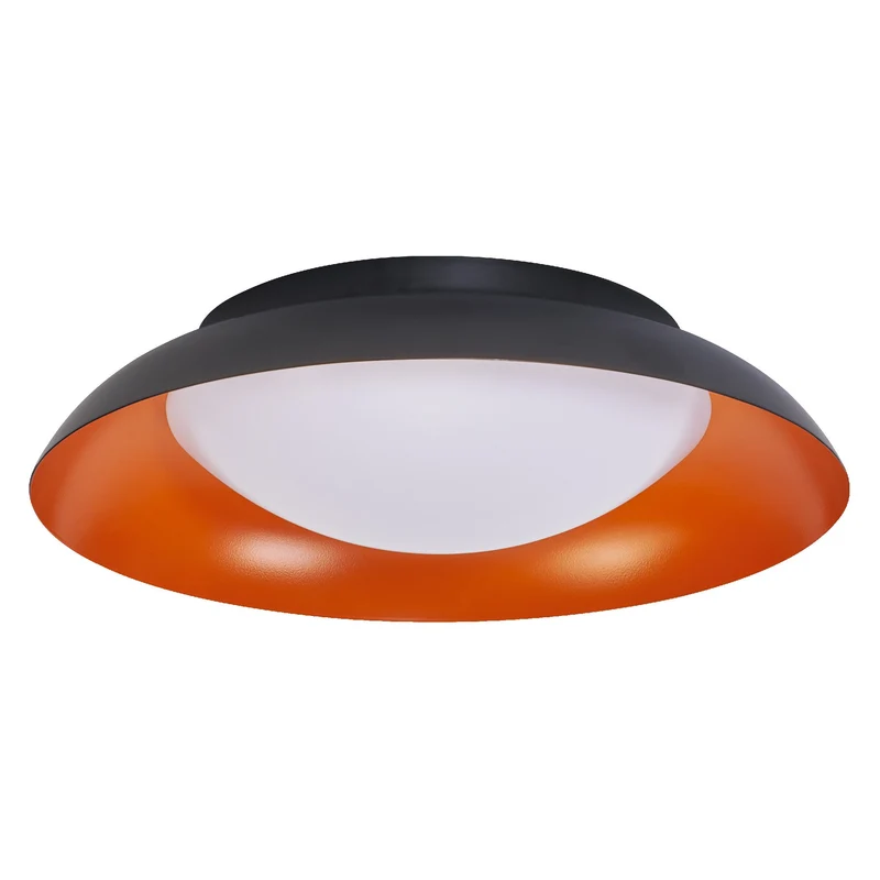 OSRAM ORBIS Plate Plafonnier 19W 310mm noir/orange