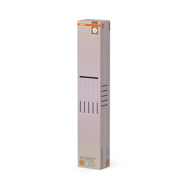 OSRAM DECOR Flute Suspension Linéaire 28,5W 930 Noir