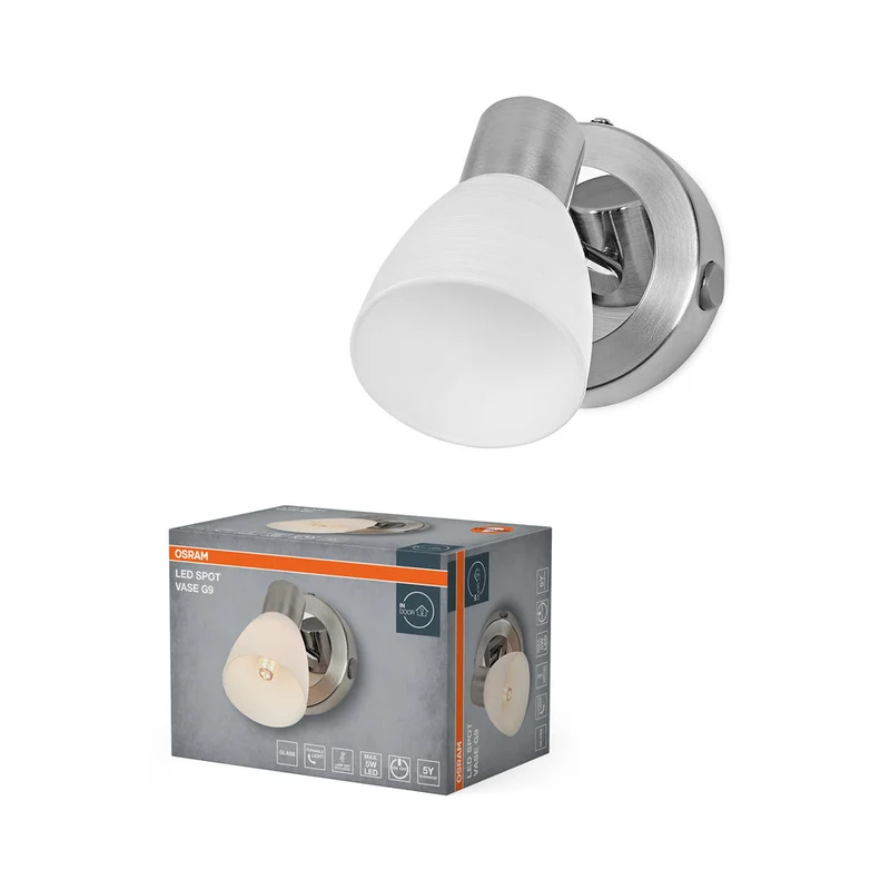 OSRAM LED Spot Vase applique 1xG9 Nickel brossé
