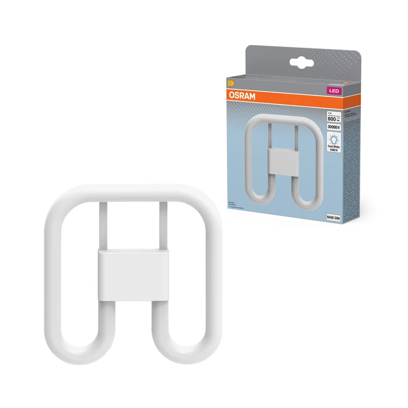 OSRAM DULUX LED SQ EM & ALIMENTATION SECTEUR AC 7W 840 GR8