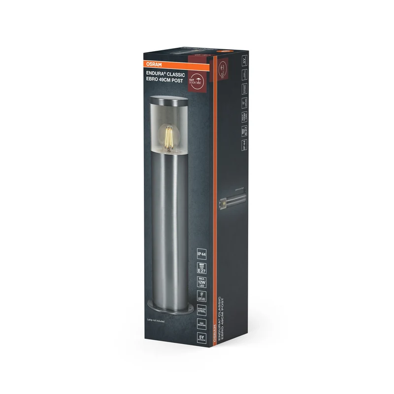 OSRAM ENDURA CLASSIC EBRO Luminaire extérieur, 49 cm, acier inoxydable