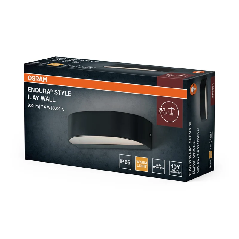 OSRAM ENDURA STYLE ILAY WALL Luminaire extérieur, 7,6W, 450lm