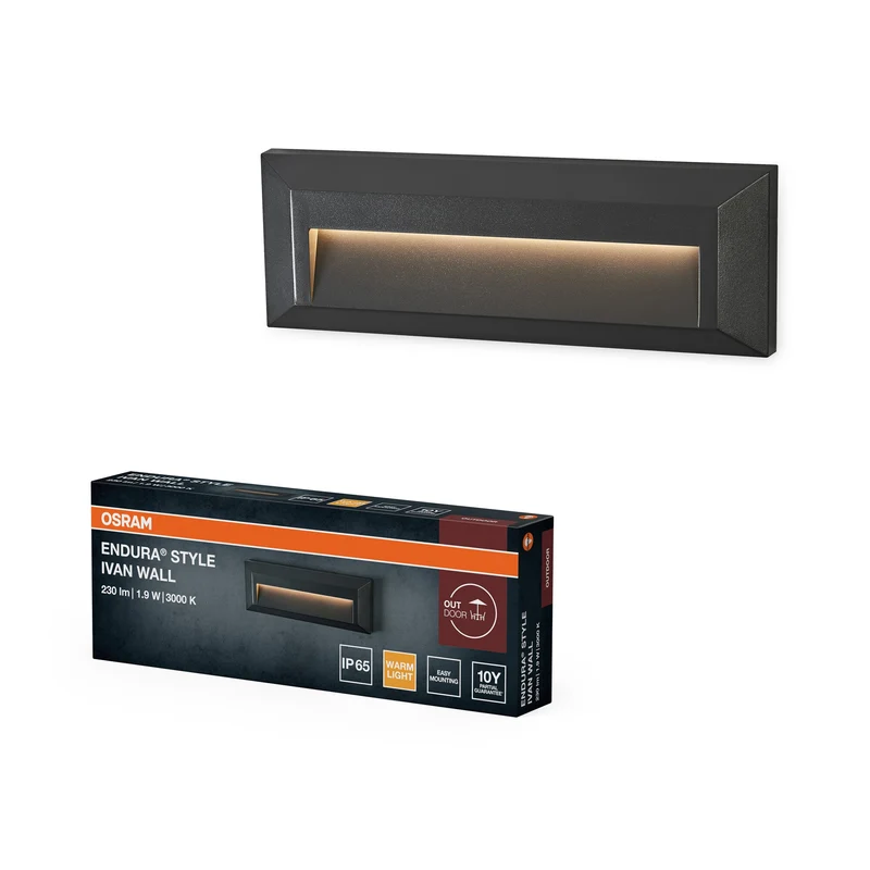 OSRAM ENDURA STYLE IVAN WALL Éclairage extérieur, 1,9W, 85lm