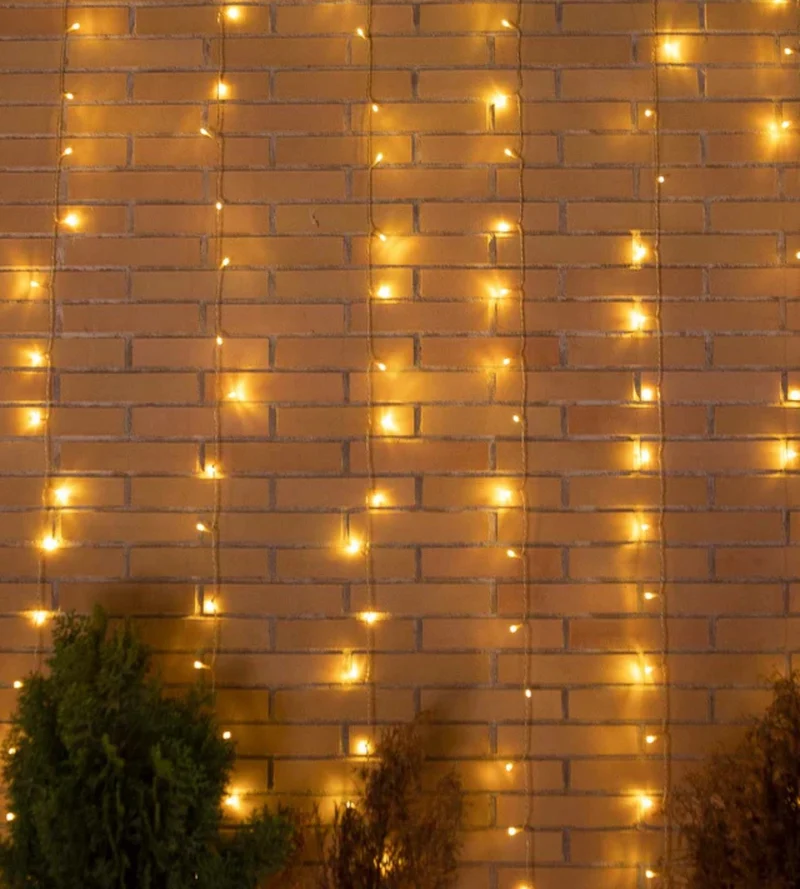 Guirlande rideau LUCEO - Blanc chaud - Illumination décorative