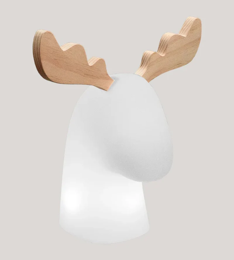 Lampe déco forme de renne RUDY - 230V - Usage intérieur - Blanc chaud