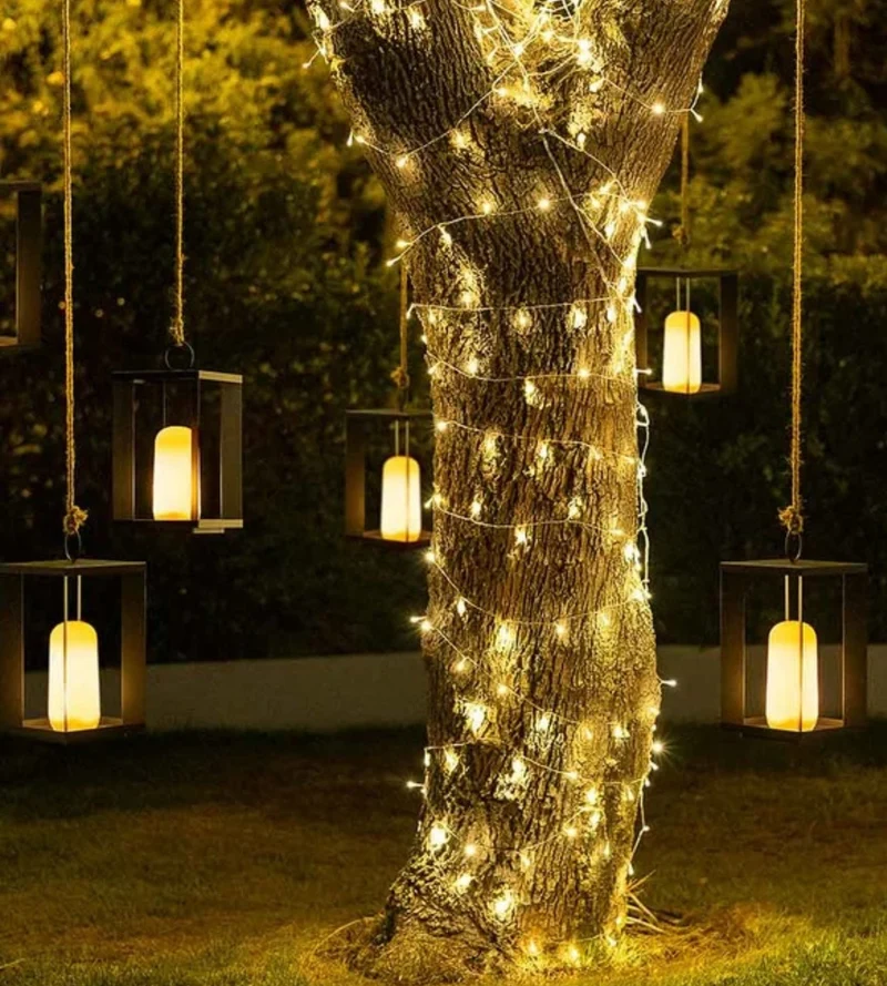 Lanterne portable SIROCO - À poser ou à suspendre - Effet flamme