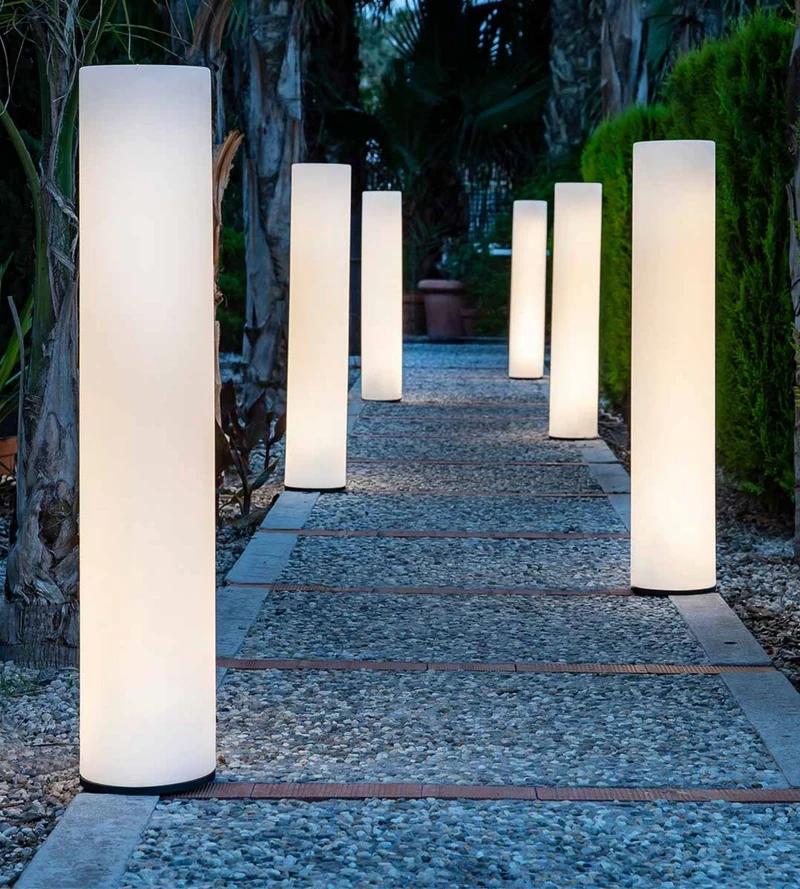 Lampadaire design rechargeable FITY - Extérieur et Intérieur - Tube lumineux