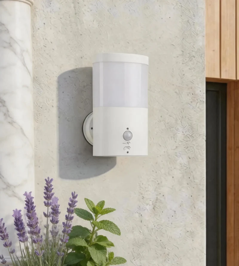 Applique murale extérieure LED DALLAS blanche 1000 lumens