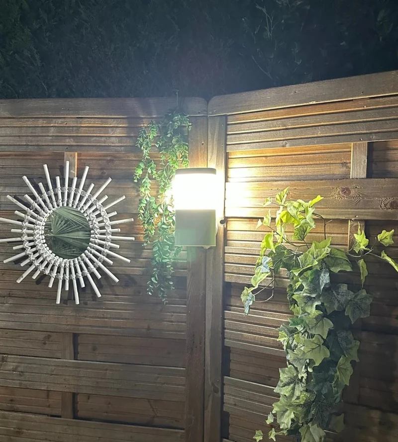 Applique murale extérieure LED DALLAS blanche 1000 lumens