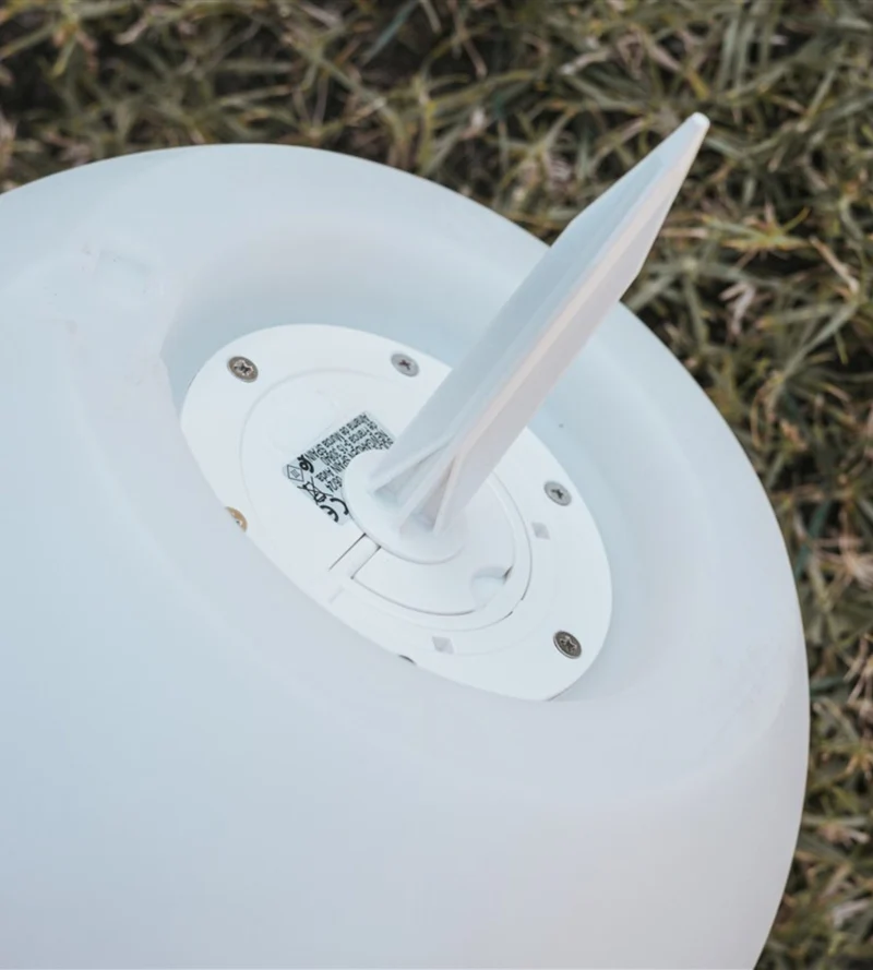Boule lumineuse rechargeable USB et solaire BULY - RGB+CCT télécommandable - Extérieur et Intérieur