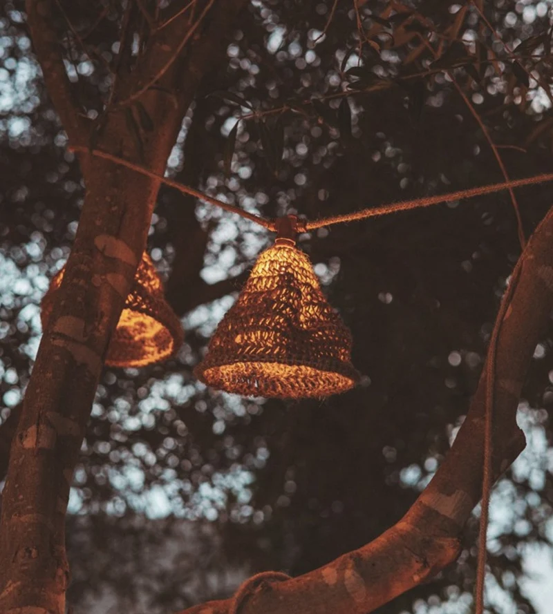 Guirlande lumineuse solaire MARO - Design nature - 10 lampes