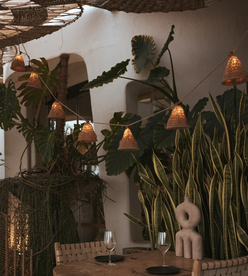 Guirlande lumineuse solaire MARO - Design nature - 10 lampes