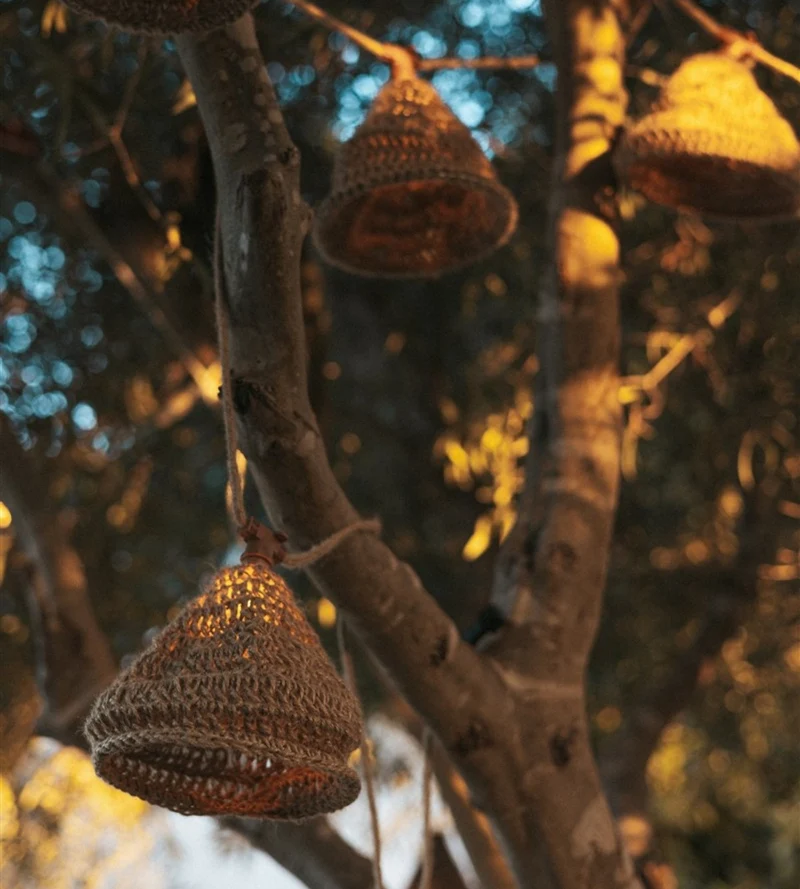 Guirlande lumineuse solaire MARO - Design nature - 10 lampes