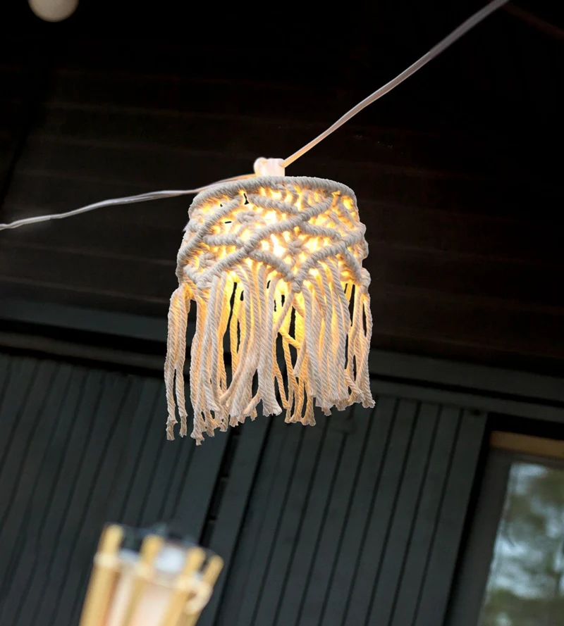 Guirlande lumineuse solaire MYKONOS - Blanc chaud - Extérieur et intérieur