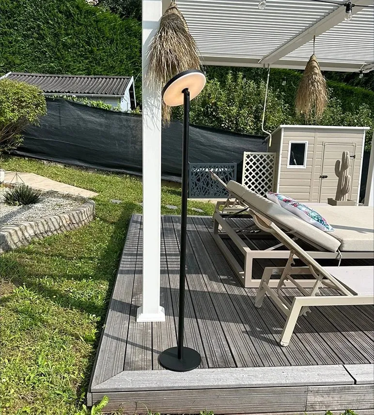 Lampe à poser solaire LED JAZZ noire