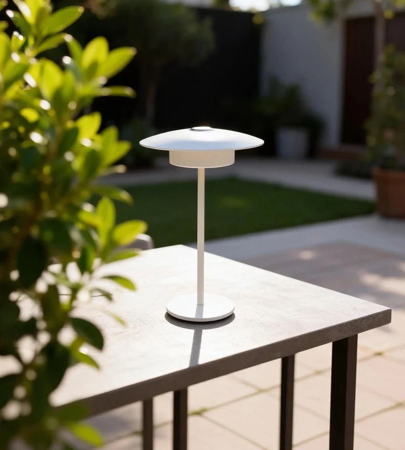 Lampe de table LED MALIA blanche