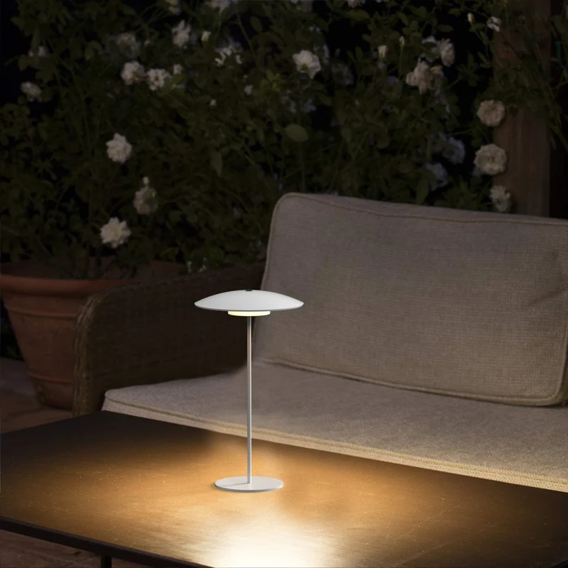 Lampe de table LED MALIA blanche