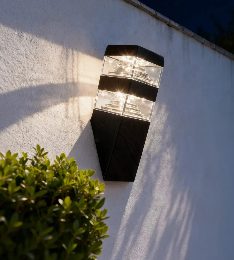 Applique murale extérieure LED Pyramide 1000 lumens - 32 leds