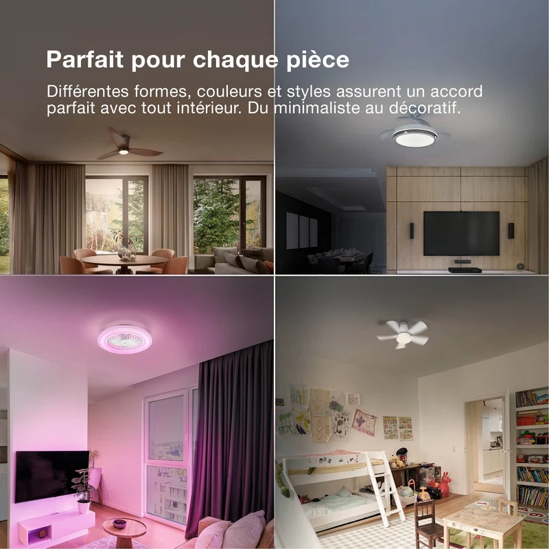 OSRAM Ventilateur de plafond LED Fohn 1168mm 41W CCT