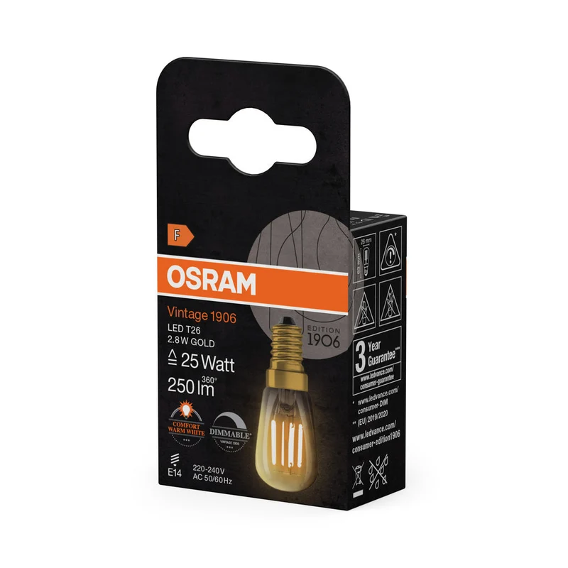 Vintage 1906 LED Formes Spéciales Dimmable 2.8W 822 Or E14 2
