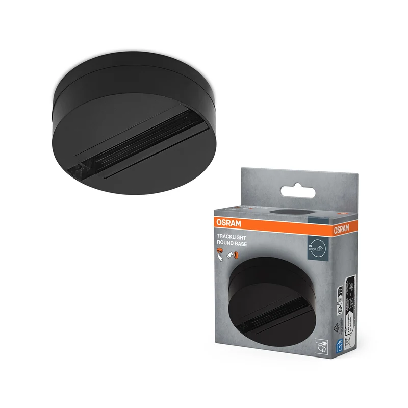 Station de base OSRAM TRACKLIGHT pour tête de lampe, noir