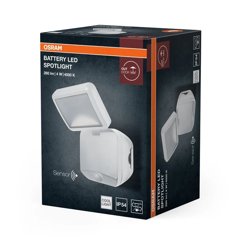 OSRAM Battery Spotlight, luminaire extérieur, blanc, 4W, 4000K