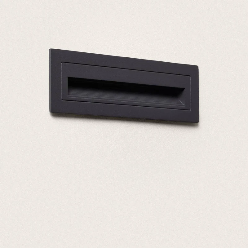 Balise Murale Extérieure LED 3W Encastrable NOIR