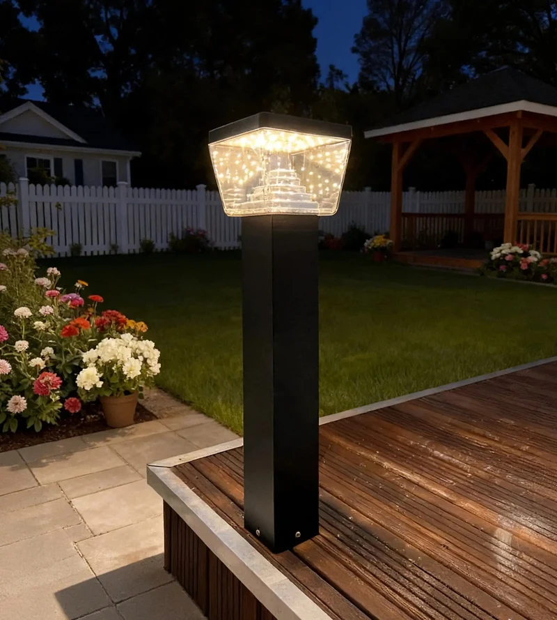 Borne extérieure LED LIBERTY noire 1000 lumens