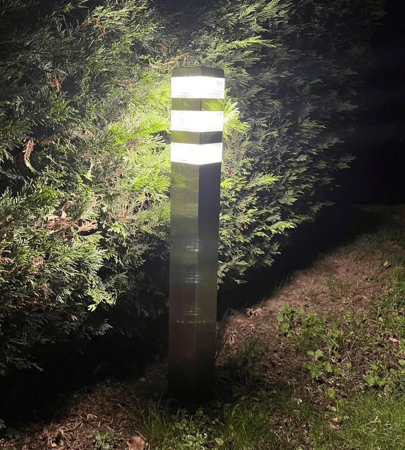 Borne extérieure LED Pyramide 1500 lumens blanc neutre - 48 leds