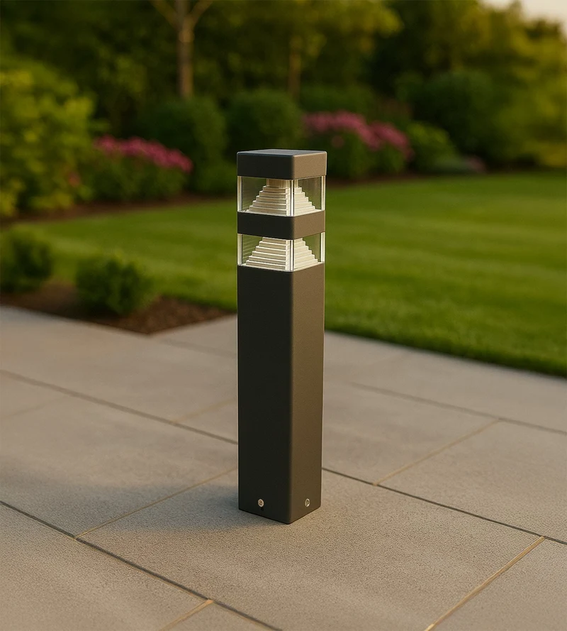 Borne extérieure LED Pyramide 1000 lumens blanc neutre - 32 leds