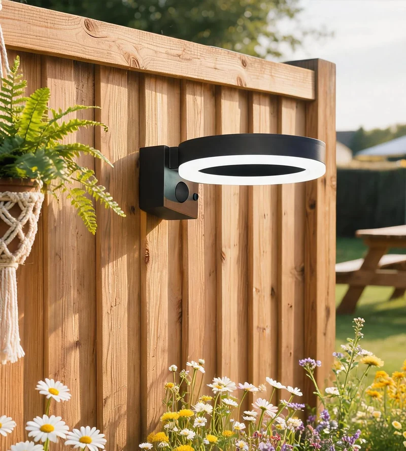 Applique murale solaire extérieure LED DAYTONA avec détecteur - 3 modes d'éclairage 75 à 600 lumens