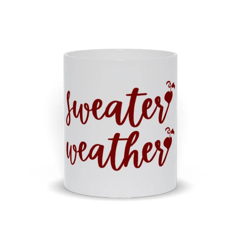 Tasses météo pull || Tasses d’automne et d’automne || L’automne est là || Peace Love, Thanksgiving au Canada, Thanksgiving aux États-Unis, tasse de feu de camp | Tasse mouchetée