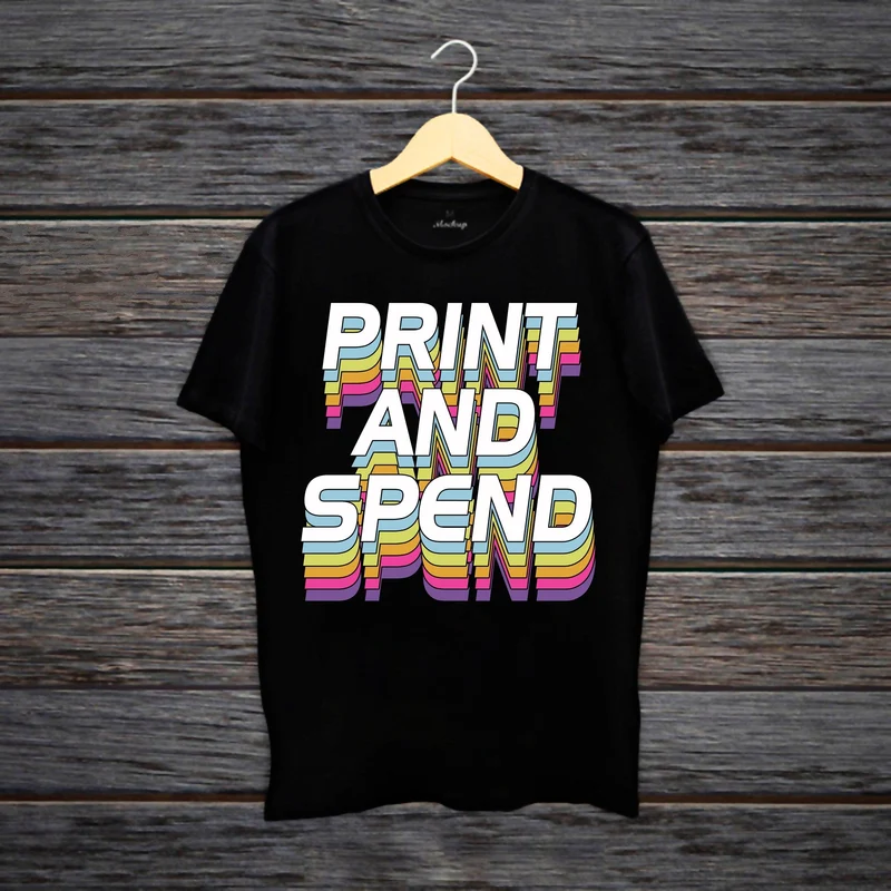 Imprimer et dépenser | T-shirts imprimés multicolores