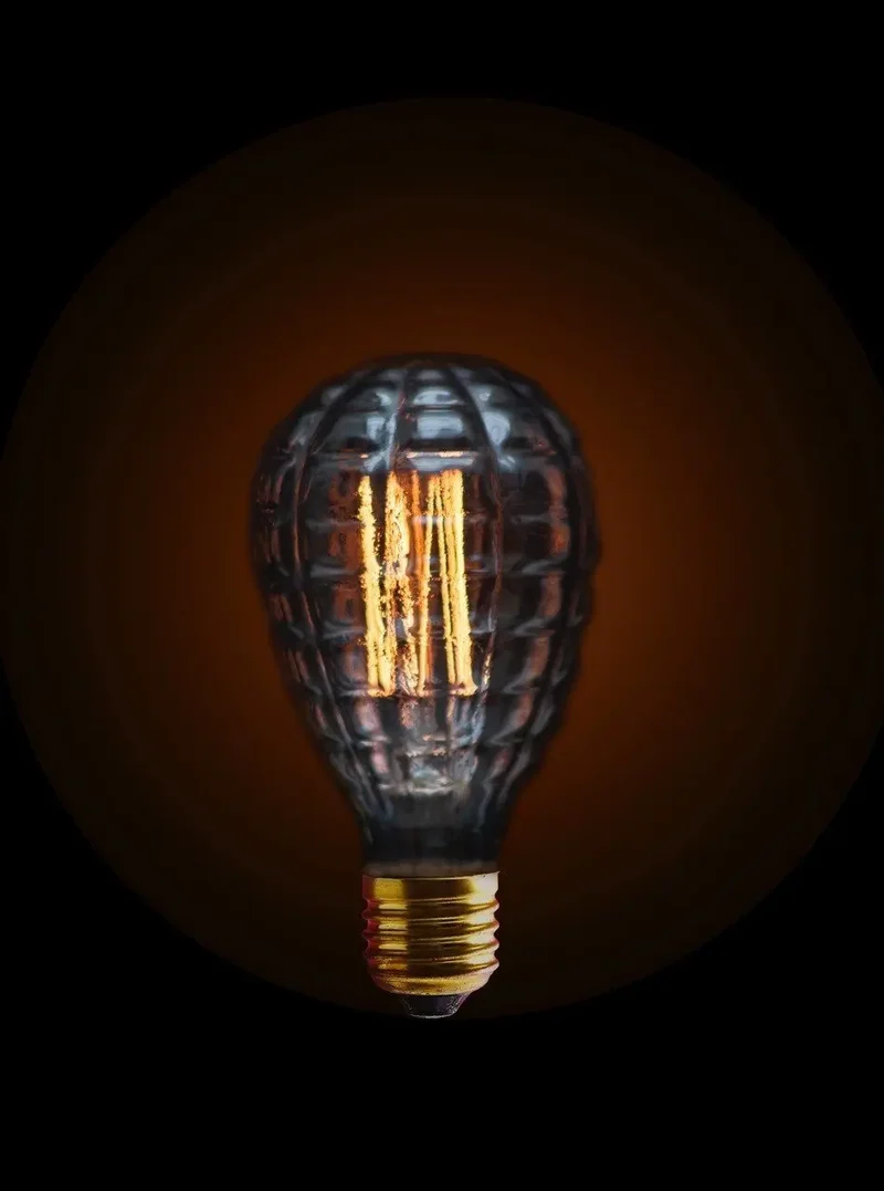 Ampoule Vintage E27 60W – Edison Waffle Gaufrée
