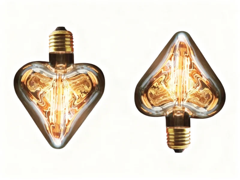 Ampoule Edison E27 Forme Cœur 60W Vintage