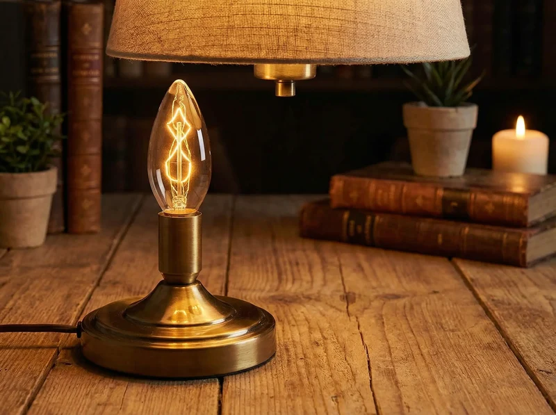 Ampoule C35 Flamme E14 Vintage 40W Ambrée