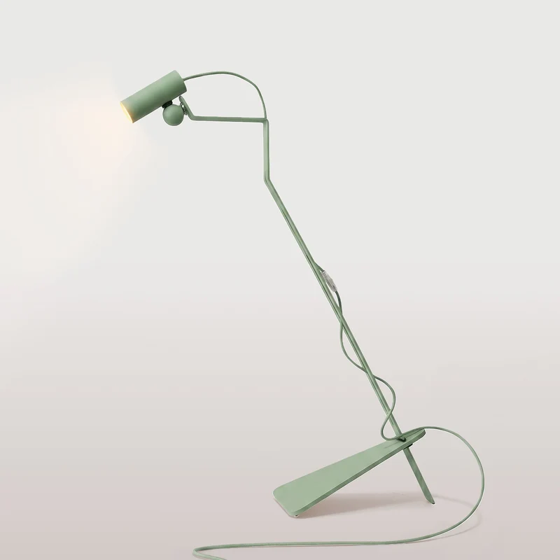Lampadaire inclinable avec Spot magnétique orientable - Mario Tubo - Vert