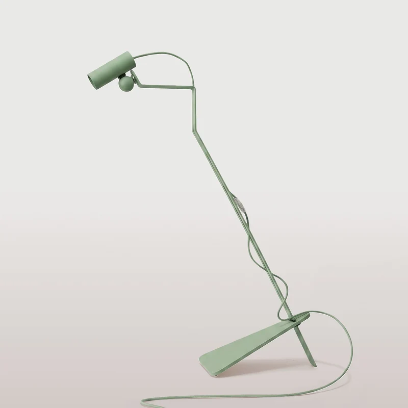 Lampadaire inclinable avec Spot magnétique orientable - Mario Tubo - Vert