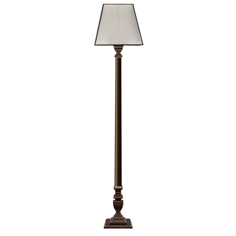 Albertas Lampadaire en laiton finition canon de fusil sans abat-jour