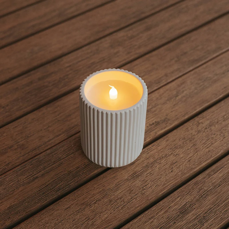 LAMPES EN FORME DE BOUGIE DOLO CERAMIC (Pack 2 unités)