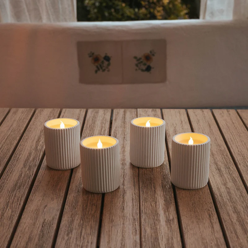 LAMPES EN FORME DE BOUGIE DOLO CERAMIC (Pack 2 unités)